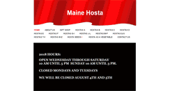 Desktop Screenshot of mainehosta.com